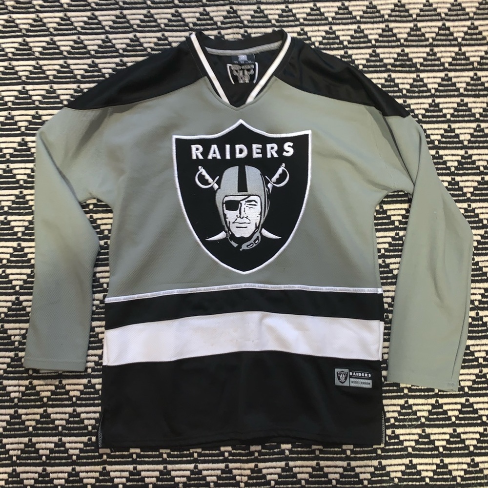 Raiders hockey-style jersey. Medium.